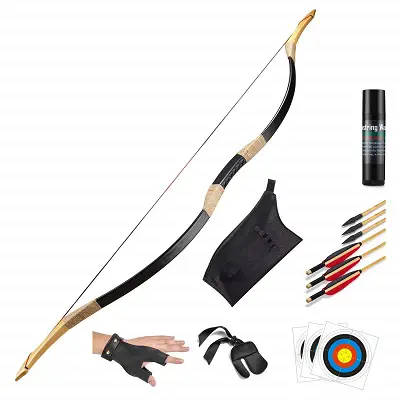 Left Hand, 15lb KAINOKAI 62 Takedown Recurve Bow,Right & Left Hand,Hunting Recurve Archery Bow for Teens and Adults,15-60 lbs 