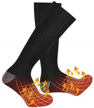M.Jone Heated Socks Winter Warm Cotton Socks Camping//Fishing//Cycling//Motorcycling//Skiing/… Electric Heating Socks for Men Women